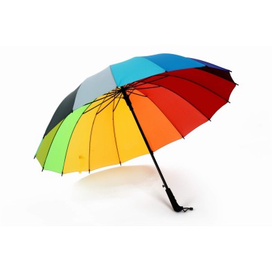 16-panel rainbow straight umbrella